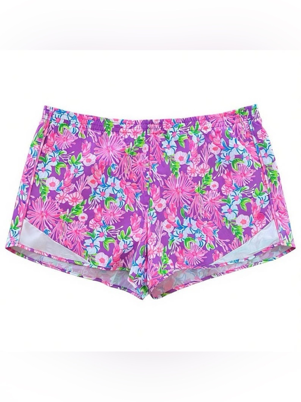 Lilly Pulitzer /// Women’s Ocean Trail Amethyst Moms The Word Luxletic Shorts